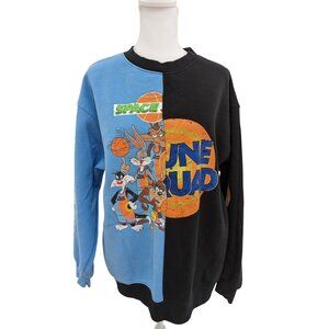 Space Jam Tune Squad Split Sweatshirt Women Small